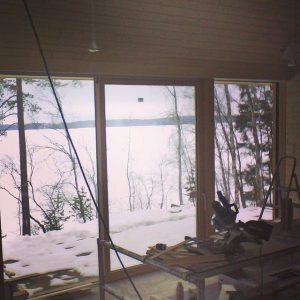 Pyramid House Finland interior winter snow lake paolo caravello studio void