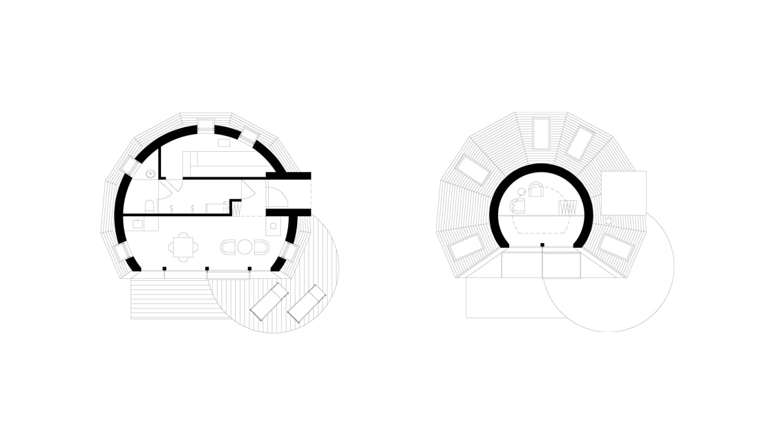 pulsar concept house sauna floorplan void architect drawing
