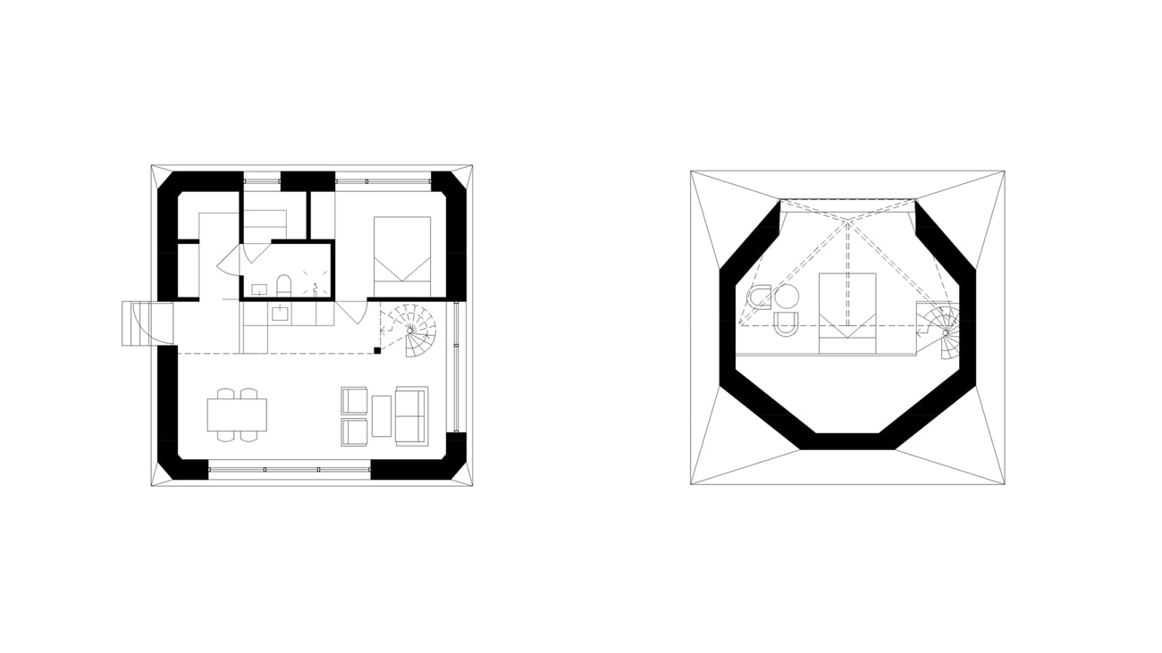 House plans for Vega model wood frame house